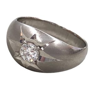 Pt850(プラチナ850) D0.32ct ダイヤモンド付きリング